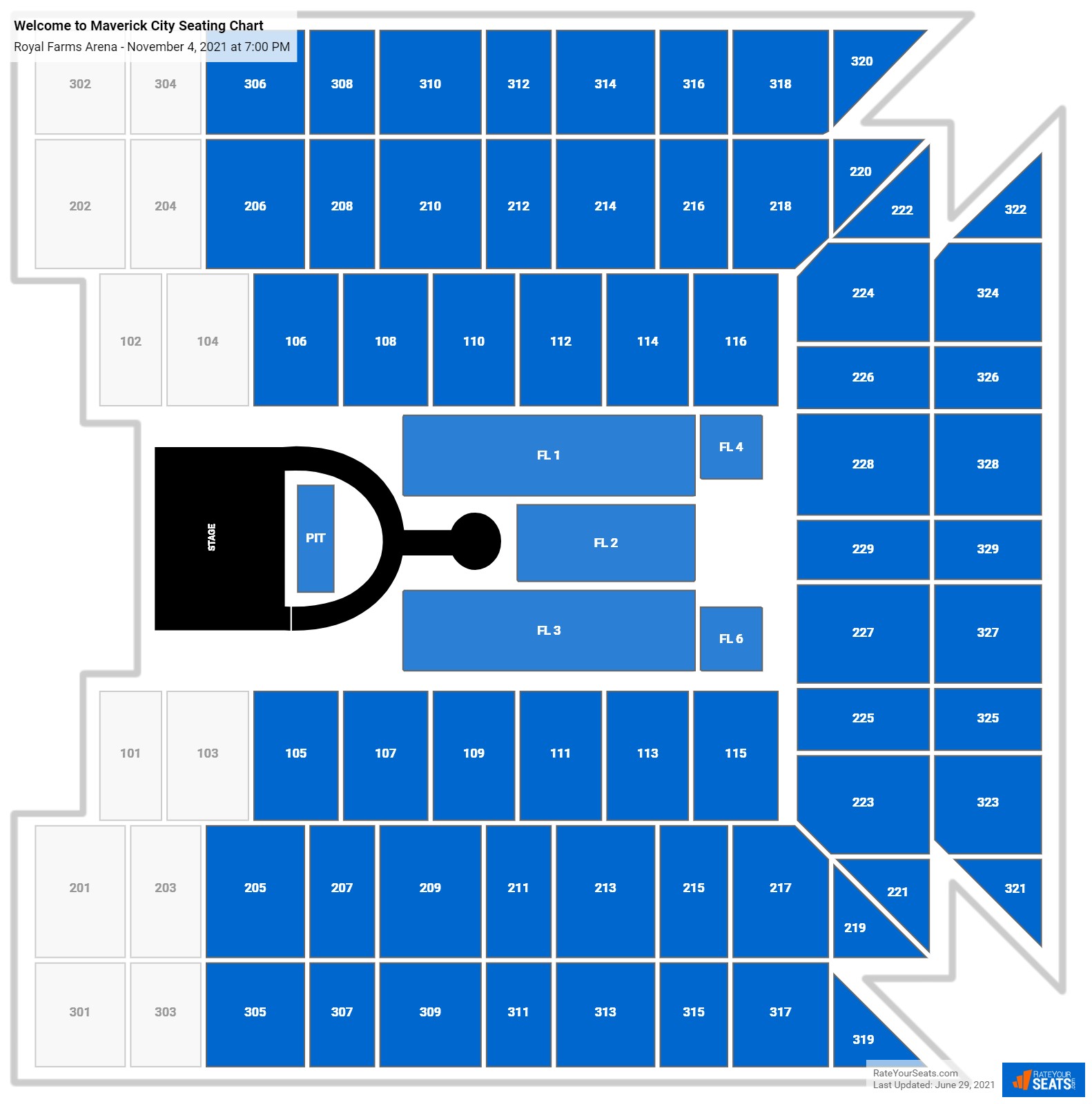 Welcome to Maverick City seating chart Royal Farms Arena