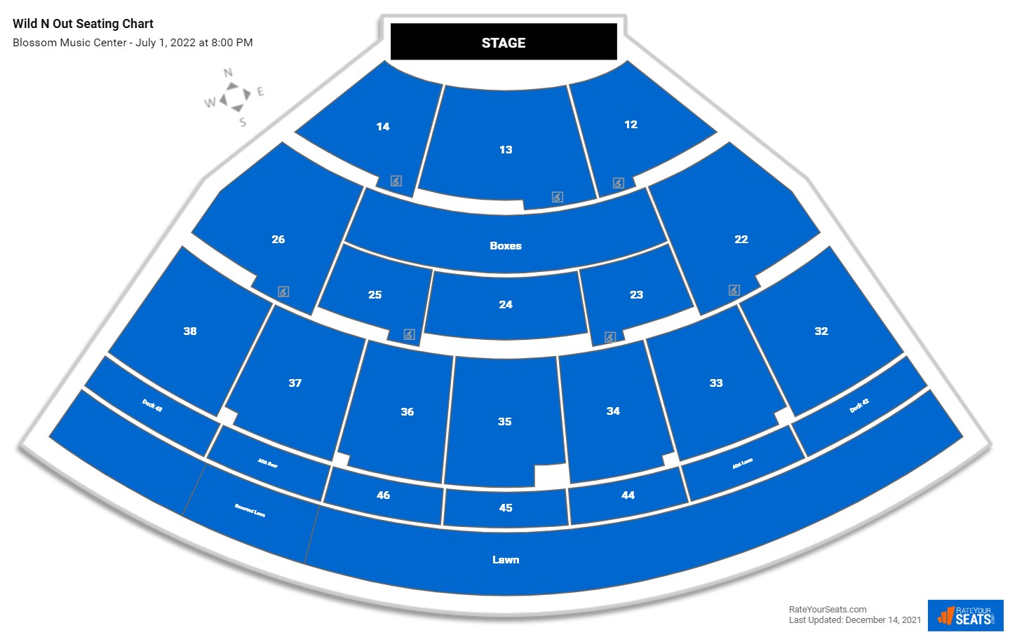 Wild N Out - Nick Cannon seating chart Blossom Music Center