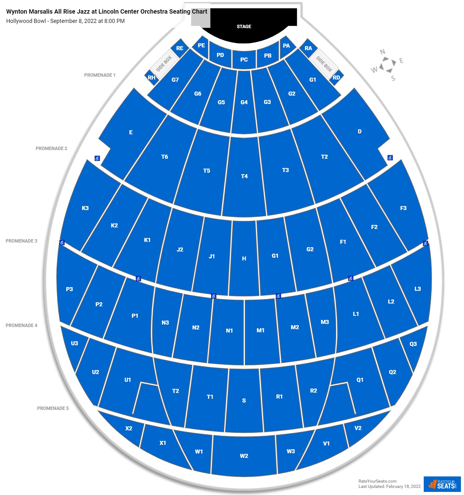 Wynton Marsalis All Rise Jazz at Lincoln Center Orchestra seating chart Hollywood Bowl