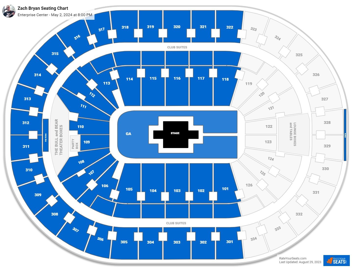 Enterprise Center - St Louis, MO  Tickets, 2023-2024 Event Schedule,  Seating Chart
