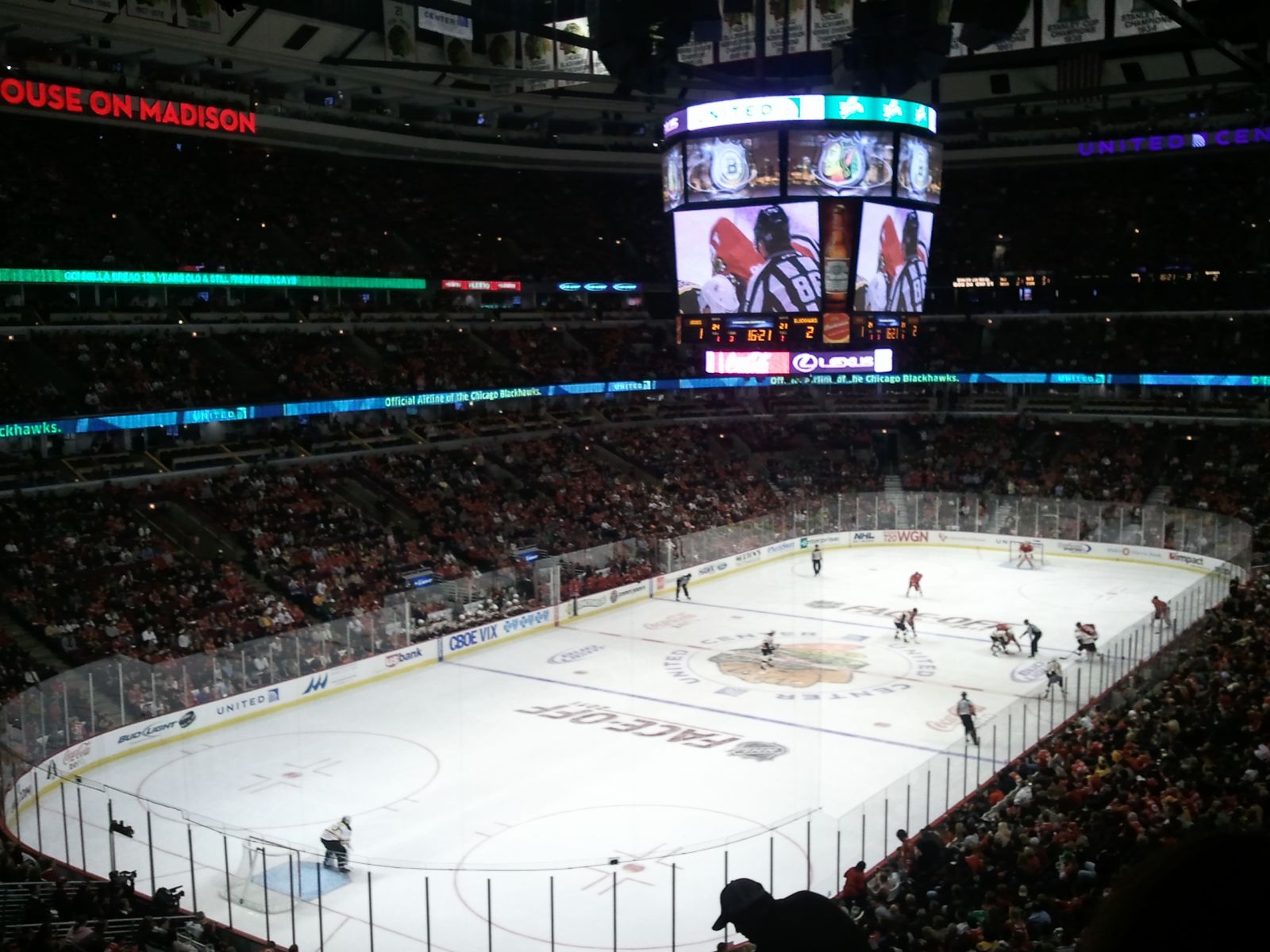 section 223, row 8 seat view  for hockey - united center