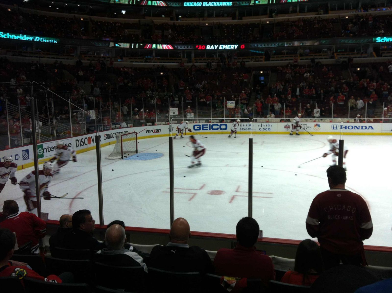 section 113, row 7 seat view  for hockey - united center