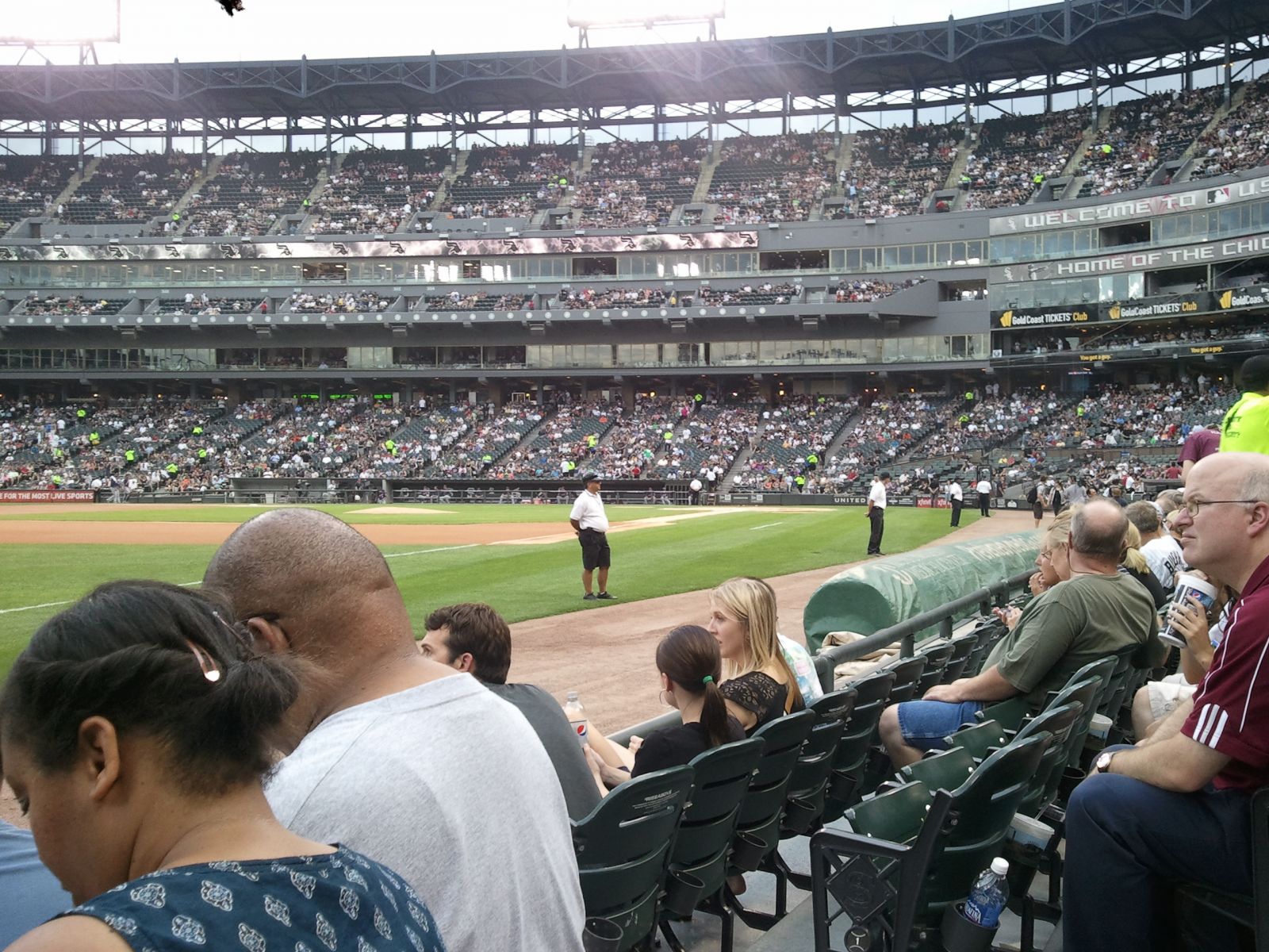 Right on top of the field Guaranteed Rate Field Section 148 Review