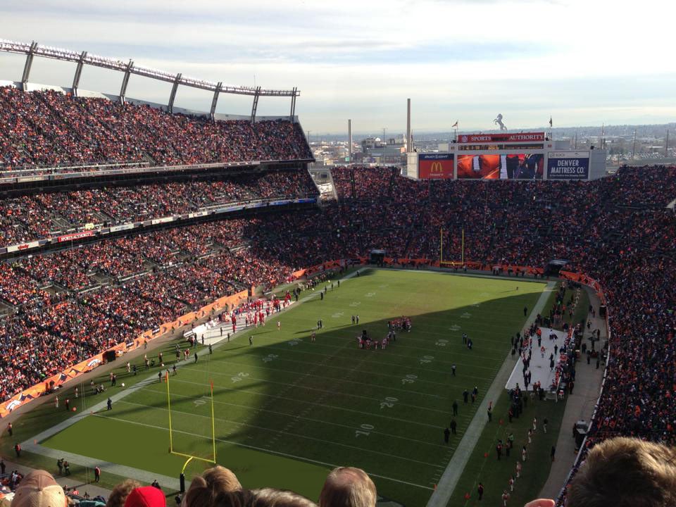 section 518, row 12 seat view  - empower field (at mile high)
