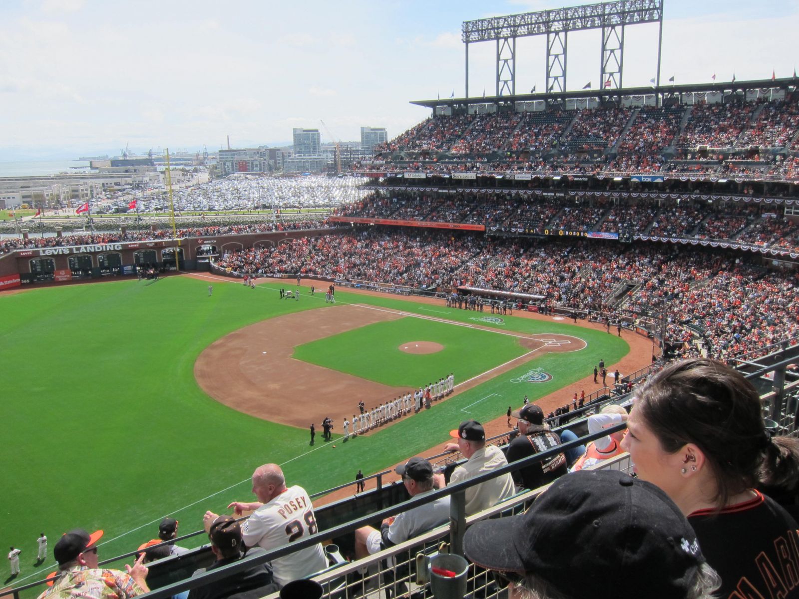 section 328, row 1 seat view  for baseball - oracle park