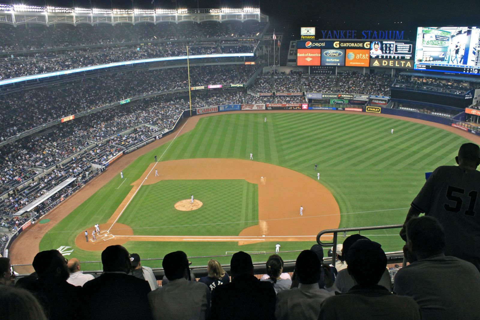 section 416, row 7 seat view  for baseball - yankee stadium