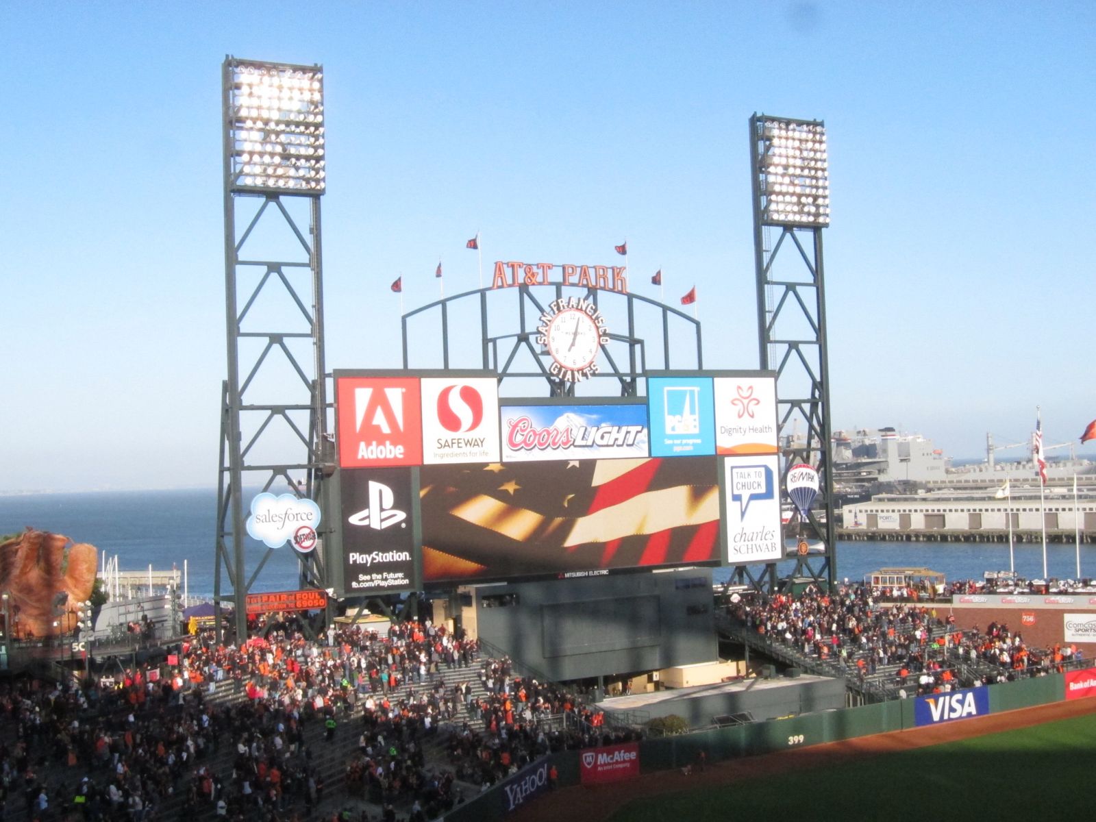 scoreboard view from 328