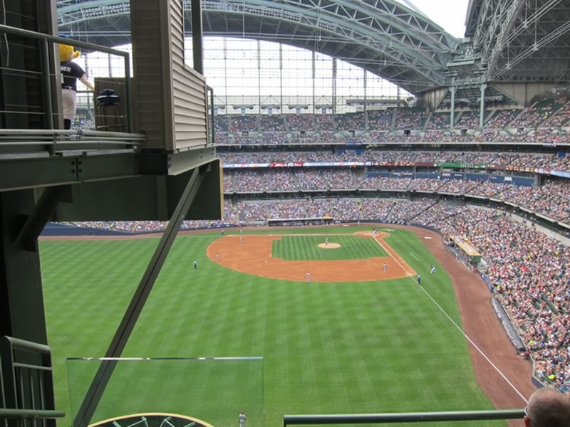 section 442, row 3 seat view  for baseball - american family field