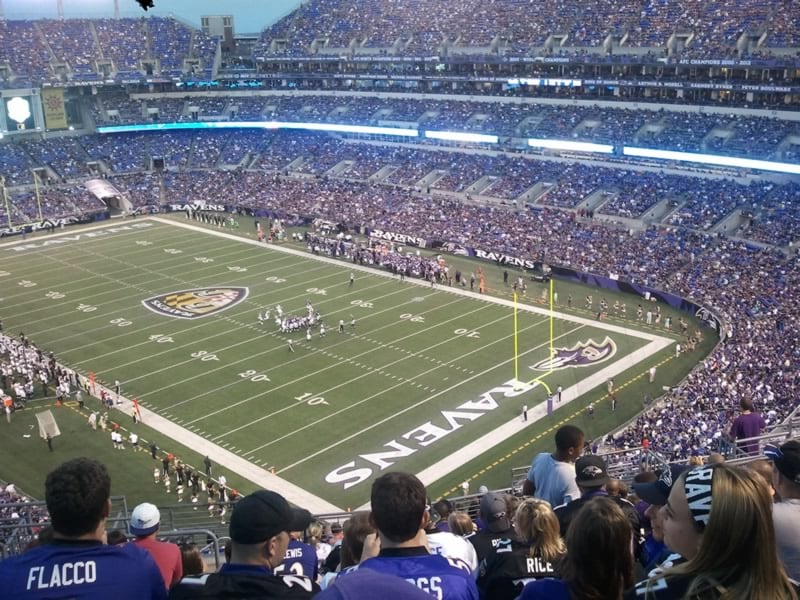 m t bank stadium section 545 baltimore ravens lane stadium seating chart with rows and seat numbers