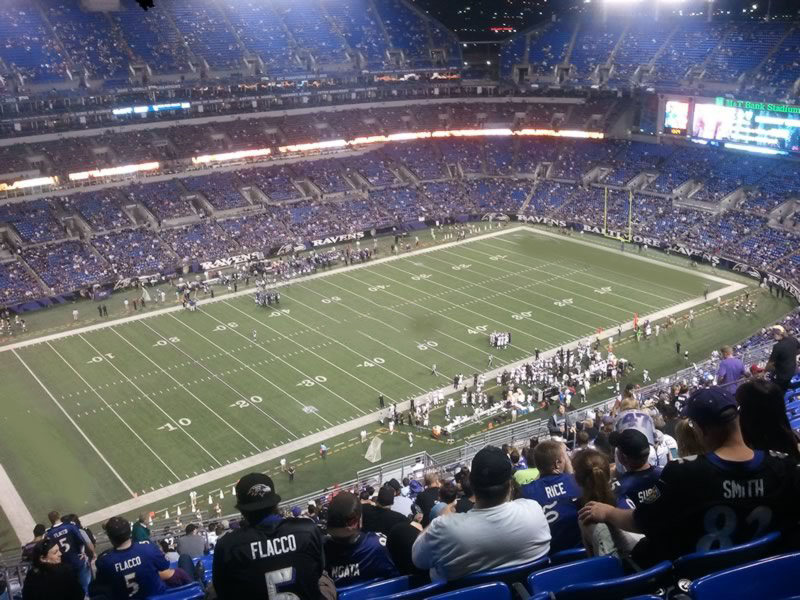section 504, row 28 seat view  for football - m&t bank stadium