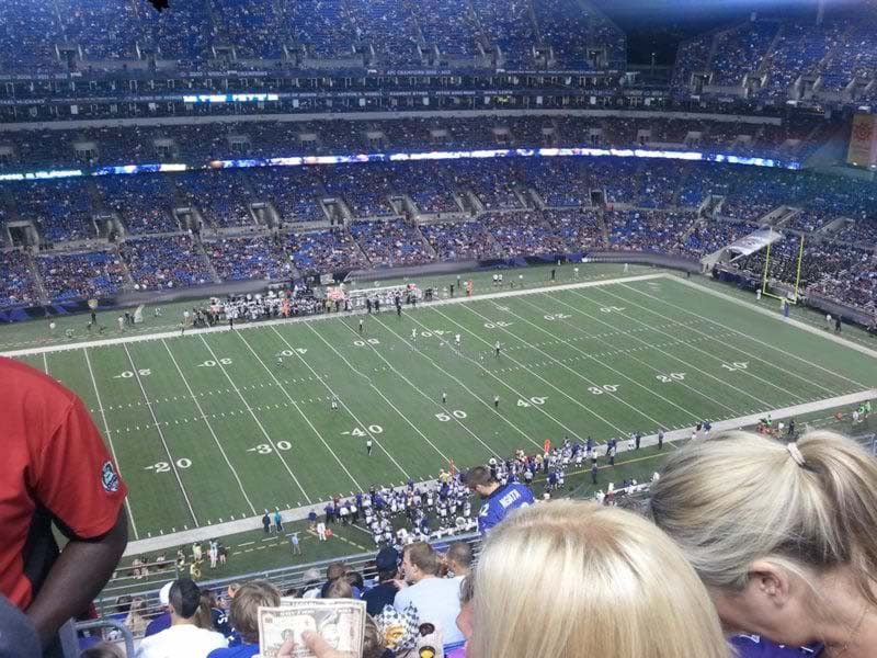 section 529, row 23 seat view  for football - m&t bank stadium
