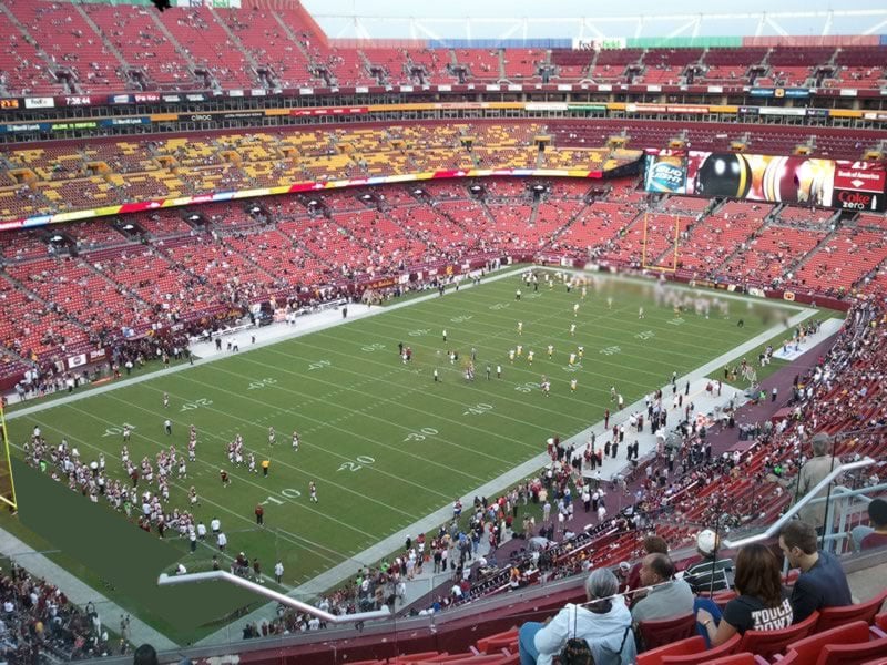section 407, row 9 seat view  - fedexfield