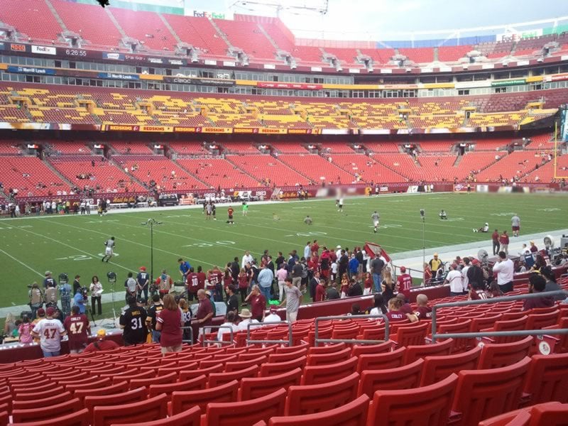 section 104, row 19 seat view  - fedexfield