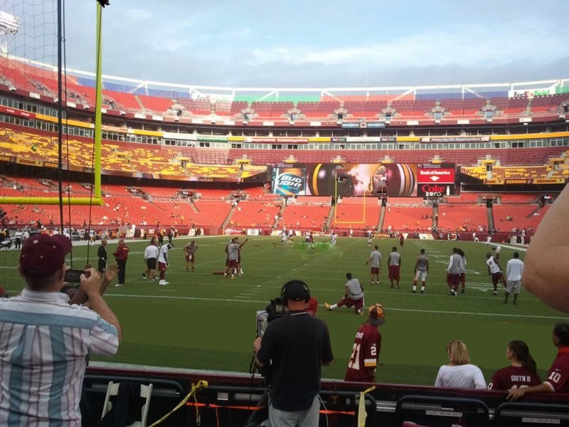 section 110, row 4 seat view  for football - northwest stadium