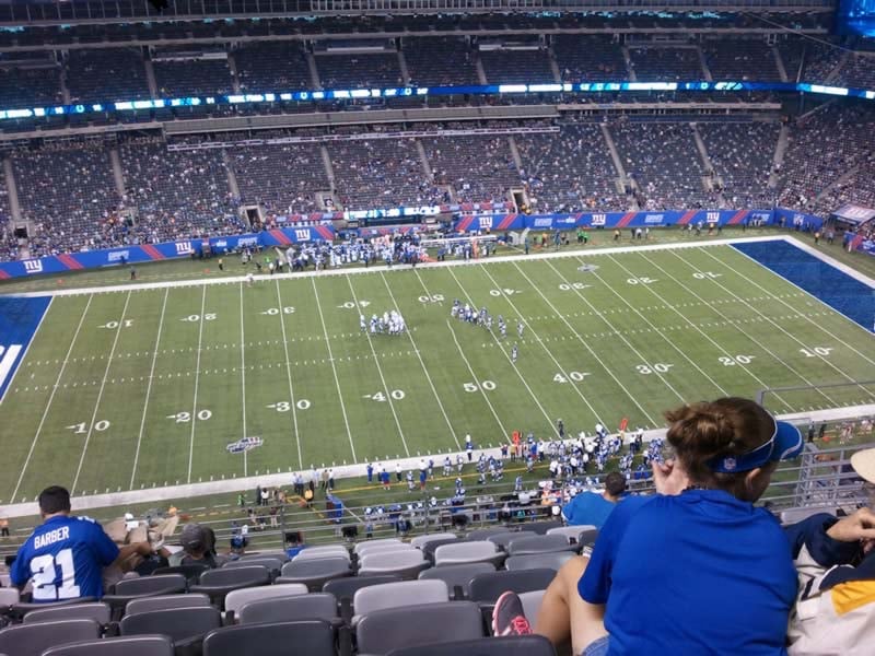 section 315, row 13 seat view  for football - metlife stadium