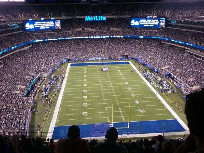 section 302, row 17 seat view  for football - metlife stadium