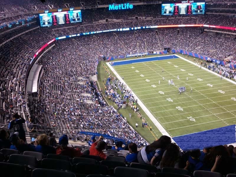 section 305, row 17 seat view  for football - metlife stadium