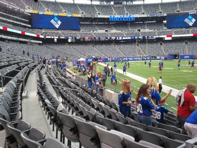 Metlife Stadium Section 106 Giants Jets Rateyourseats Com