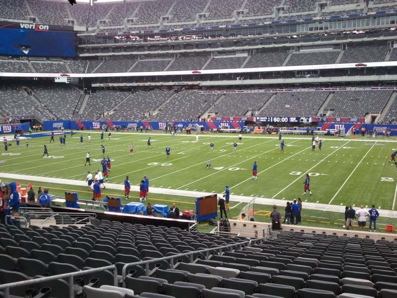 section 111a seat view  for football - metlife stadium