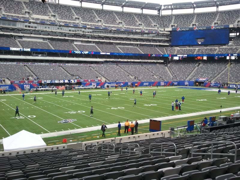 section 116 seat view  for football - metlife stadium