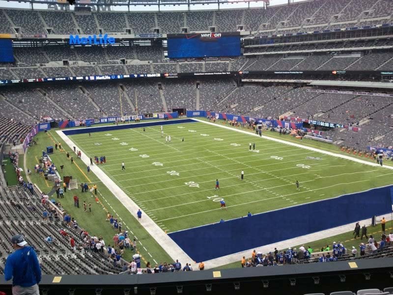 section 205 seat view  for football - metlife stadium