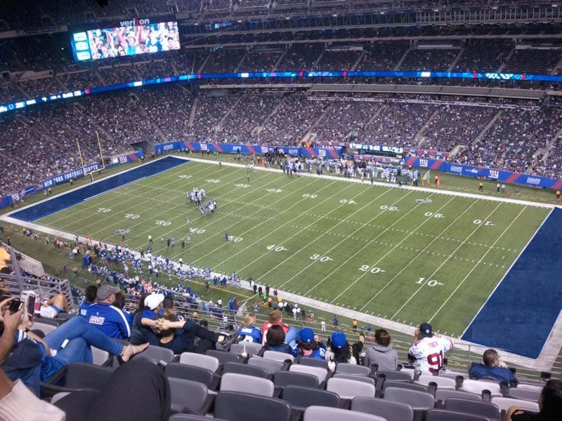 section 309 seat view  for football - metlife stadium