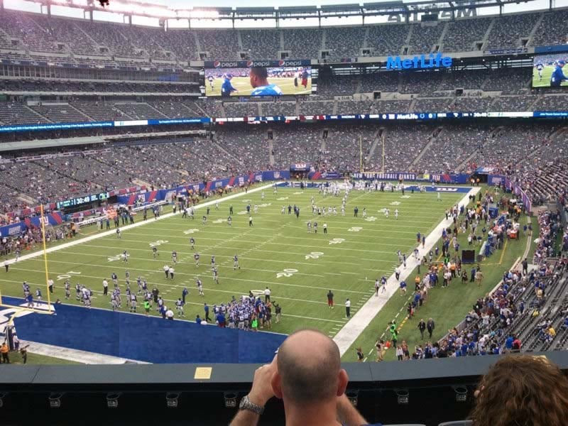 section 222 seat view  for football - metlife stadium