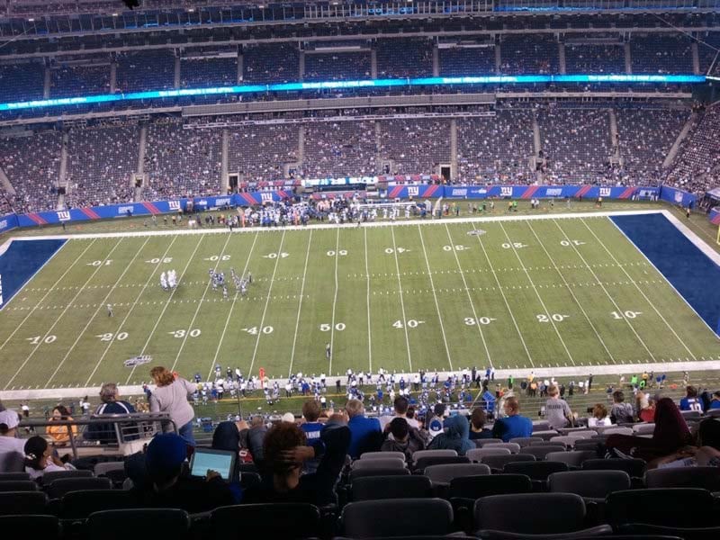 section 313 seat view  for football - metlife stadium