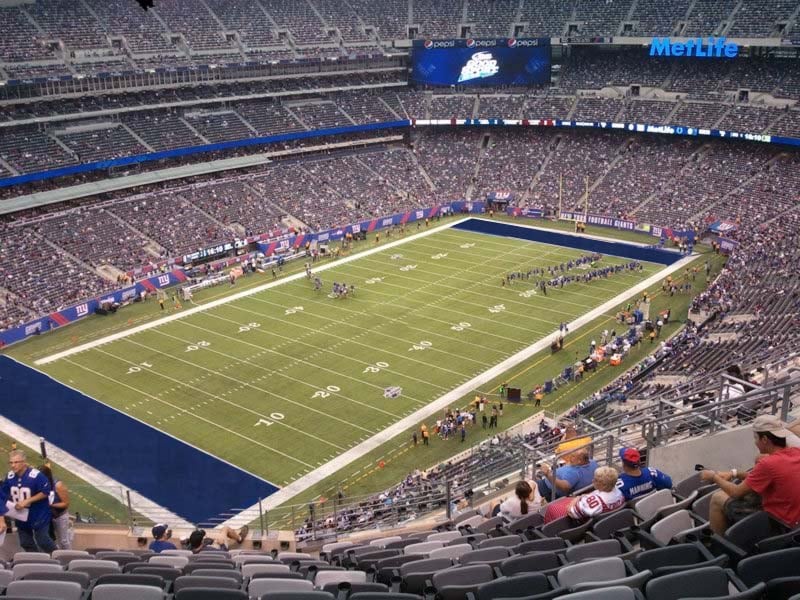 section 320 seat view  for football - metlife stadium