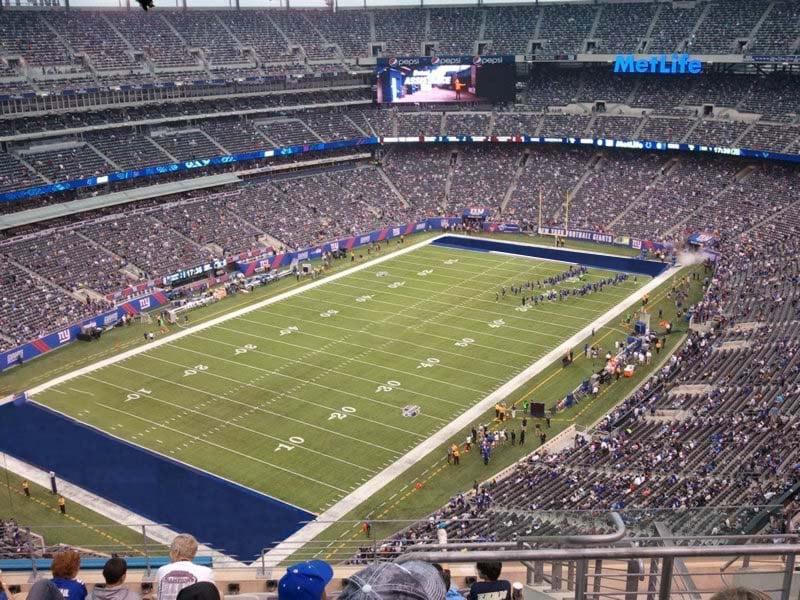 section 321 seat view  for football - metlife stadium
