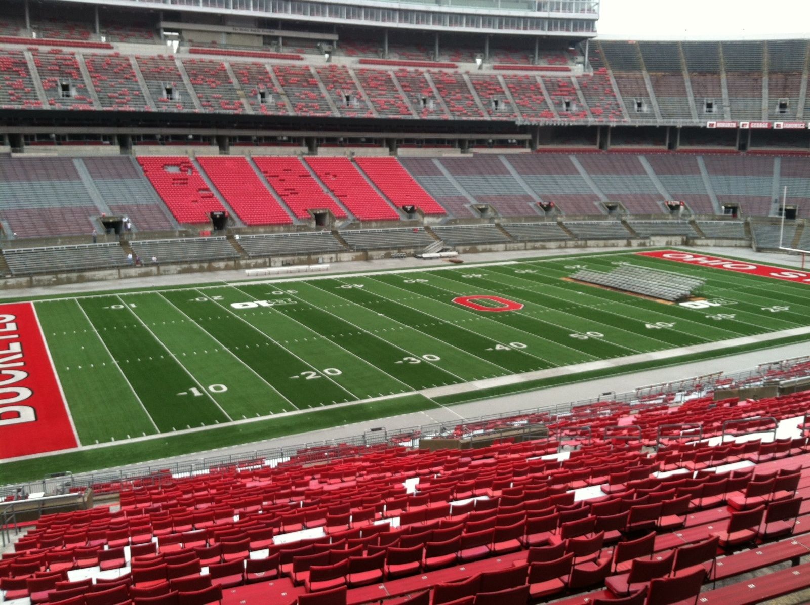 section 24b, row 1 seat view  for football - ohio stadium