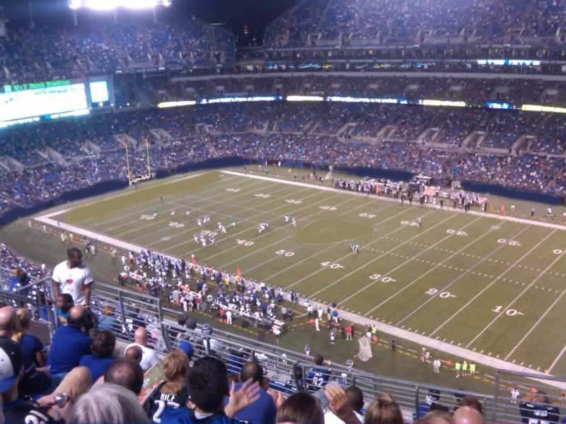 section 522, row 11 seat view  for football - m&t bank stadium