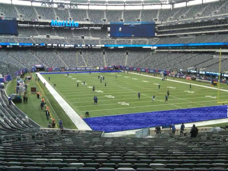 section 129 seat view  for football - metlife stadium