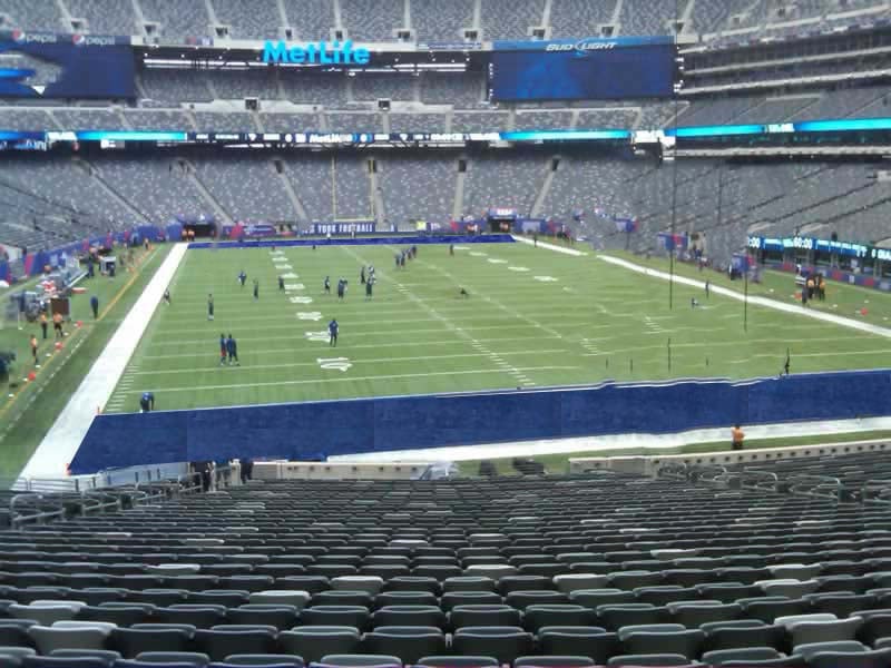 section 128 seat view  for football - metlife stadium