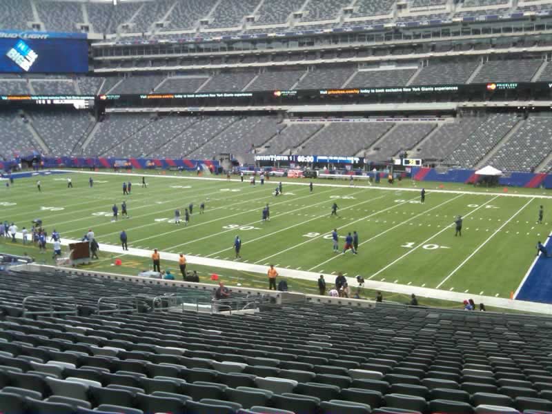section 134 seat view  for football - metlife stadium