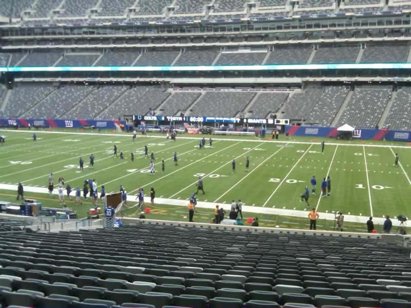section 135 seat view  for football - metlife stadium