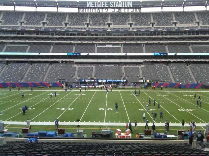 section 139 seat view  for football - metlife stadium