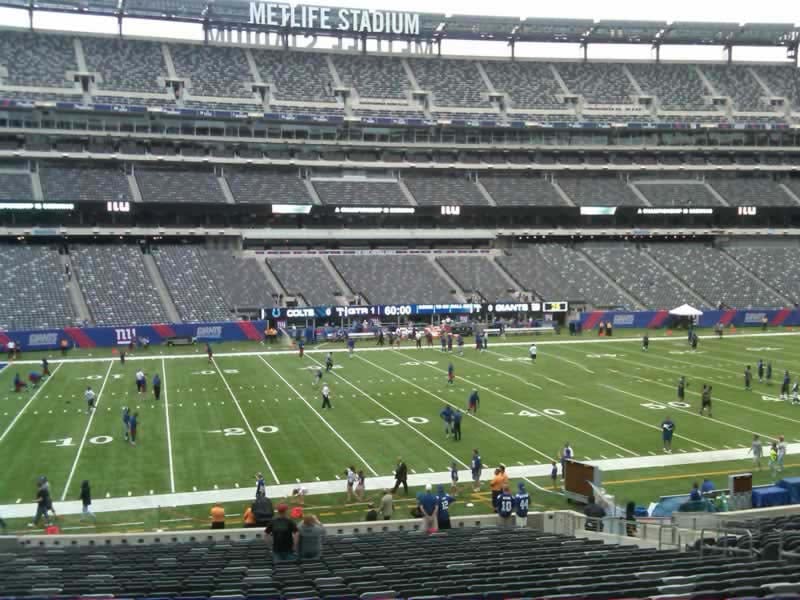 section 142 seat view  for football - metlife stadium