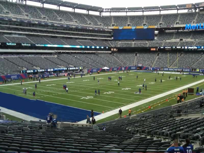 section 146 seat view  for football - metlife stadium
