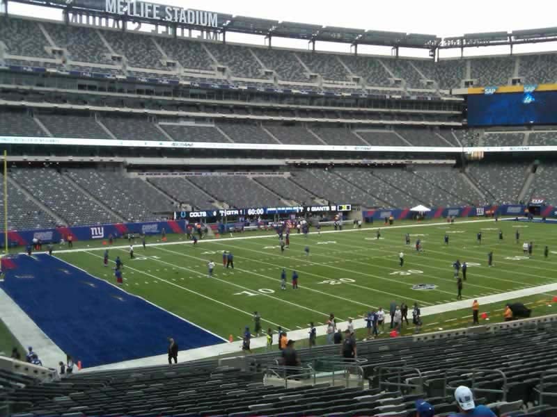 section 144 seat view  for football - metlife stadium