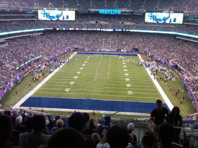section 201 seat view  for football - metlife stadium
