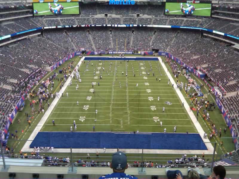 section 301 seat view  for football - metlife stadium
