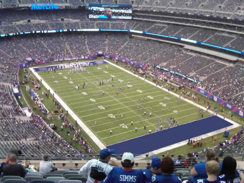 section 330 seat view  for football - metlife stadium