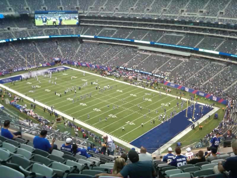section 332 seat view  for football - metlife stadium