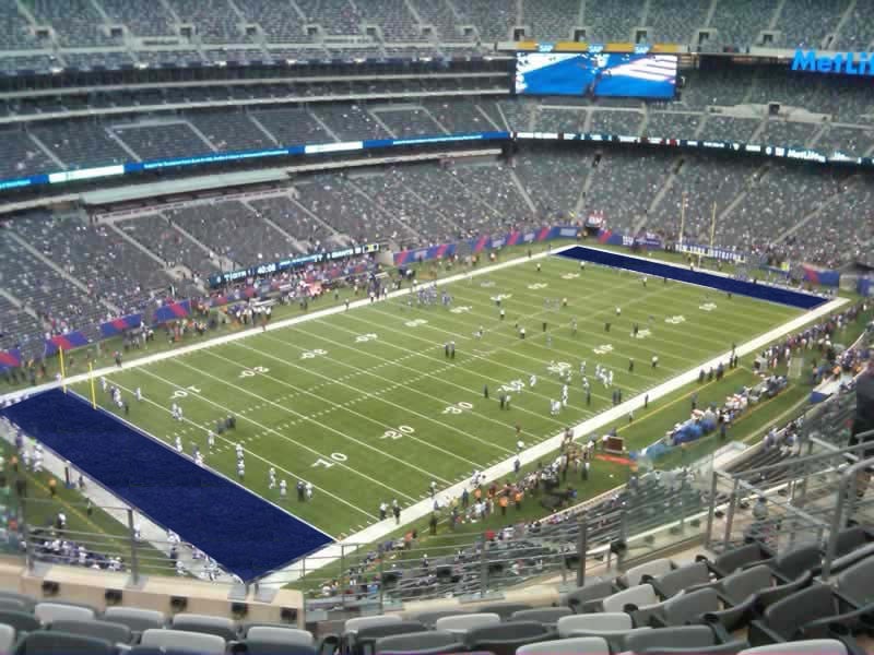 section 345 seat view  for football - metlife stadium