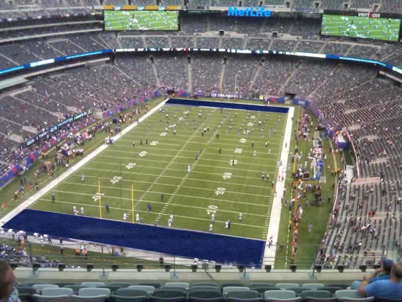 section 349 seat view  for football - metlife stadium