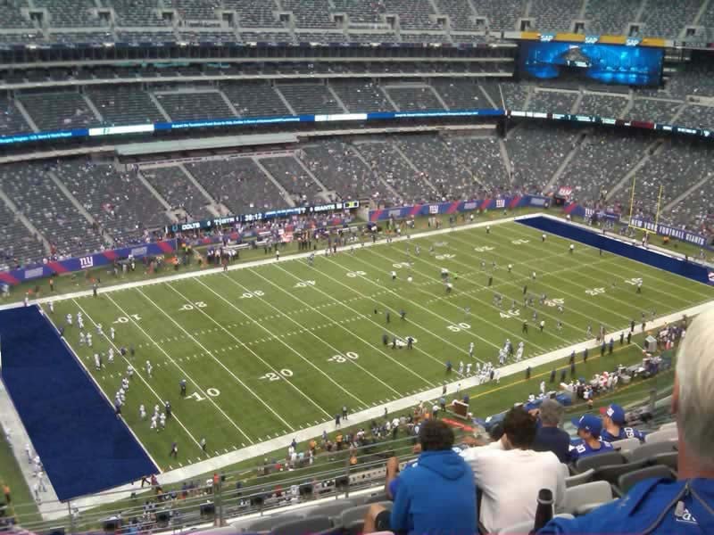 section 343 seat view  for football - metlife stadium