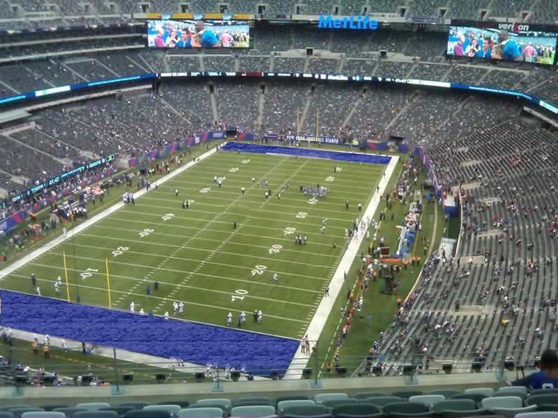 section 348 seat view  for football - metlife stadium