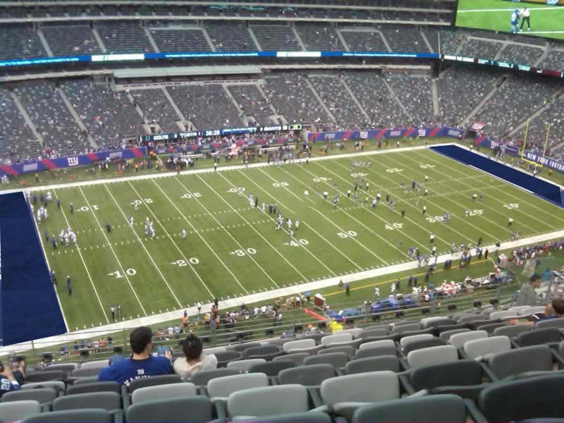section 342 seat view  for football - metlife stadium