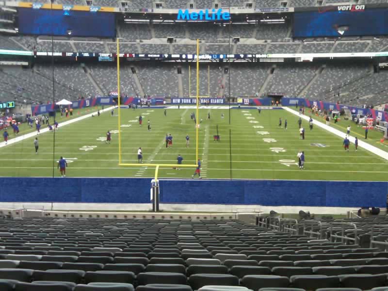 section 101, row 31 seat view  for football - metlife stadium